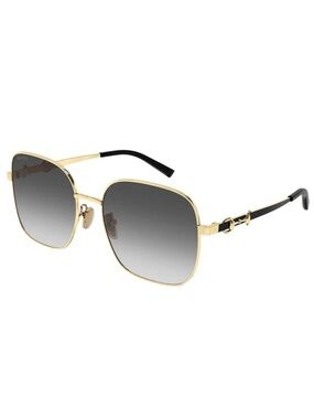 GUCCI GG2053S-001 GOLD/ BLACK WITH GREY GRADIENT 58-18-145 SUNGLASSES
